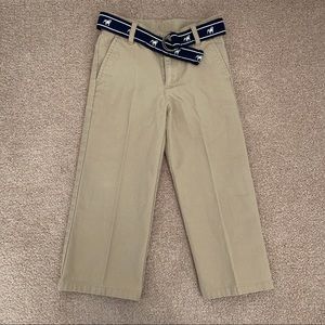 Janie and Jack Khaki Pants with Belt